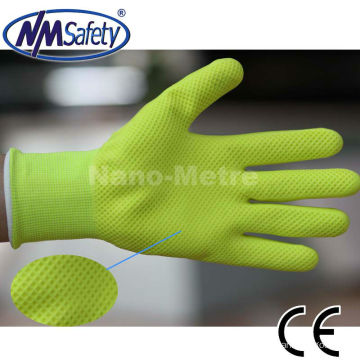 NMSAFETY nuevo estilo guante iluminador de espuma de látex de micro espuma